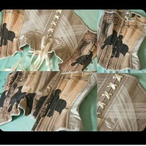 Retrofolie Overbust Corset, Bohemian, Steampunk